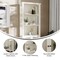 Flash Furniture Stella Modern Farmhouse Wooden Bookcase and Storage Cabinet, 3 Upper Shelves in White ZG-027-WHT-GG - alternate 6